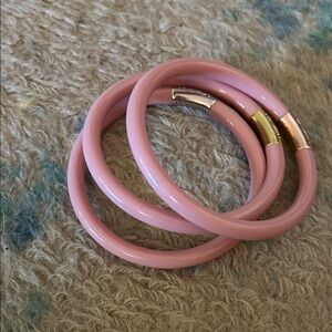 Elegant Pink Bangle Set